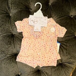 Tahari toddler girls floral pajama short set size 2T